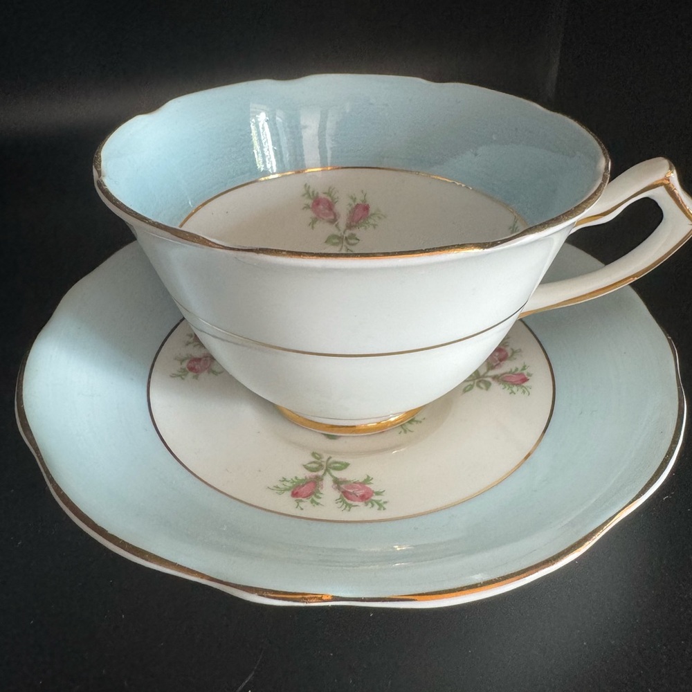 RARE GLADSTONE Fine Bone China cup and saucer 1940s